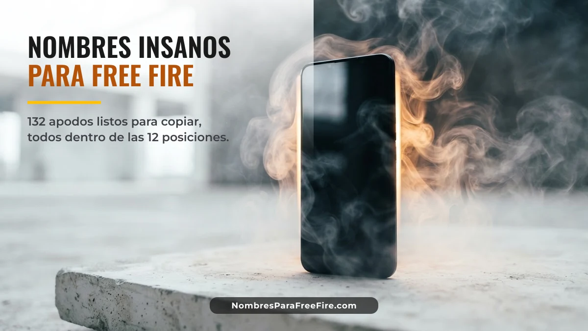 Nombres insanos para Free Fire 2026 que den miedo