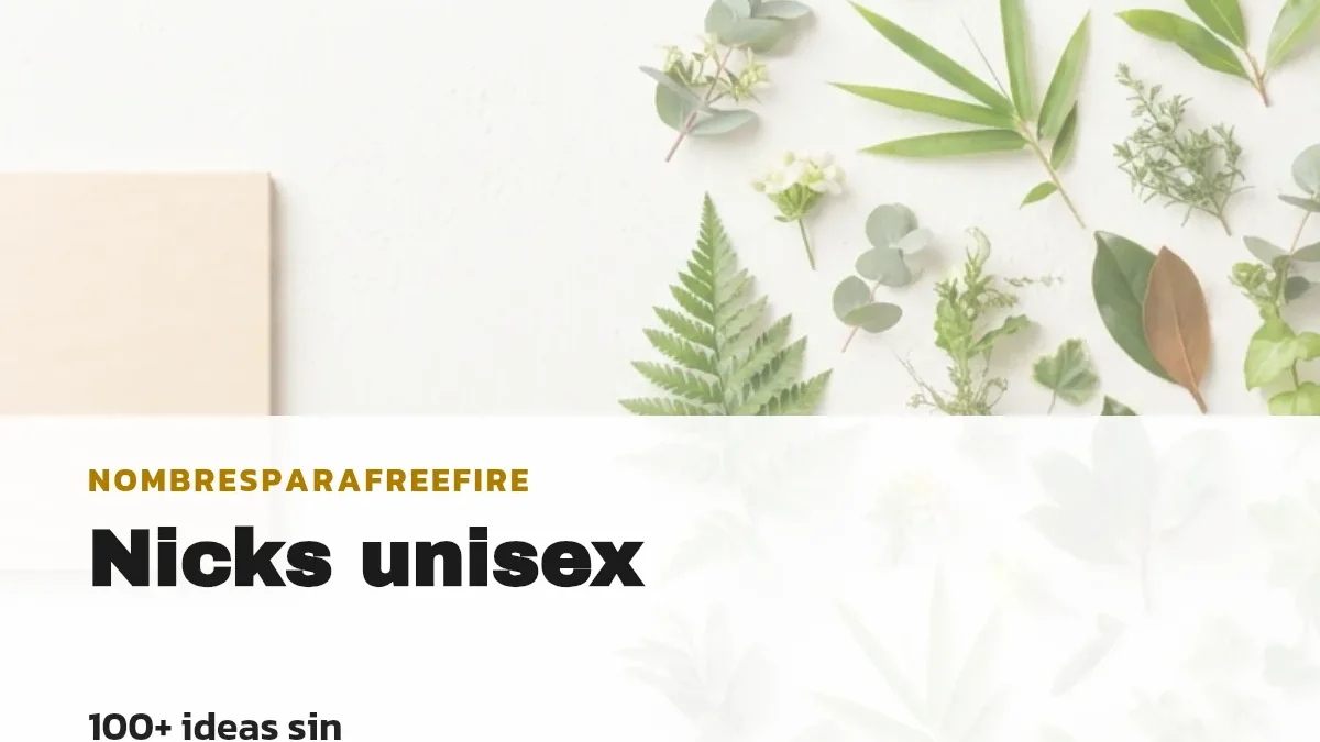 Nicks unisex para Free Fire 2026: ideas con símbolos para copiar