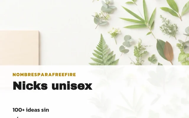 Nicks unisex para Free Fire 2026: ideas con símbolos para copiar