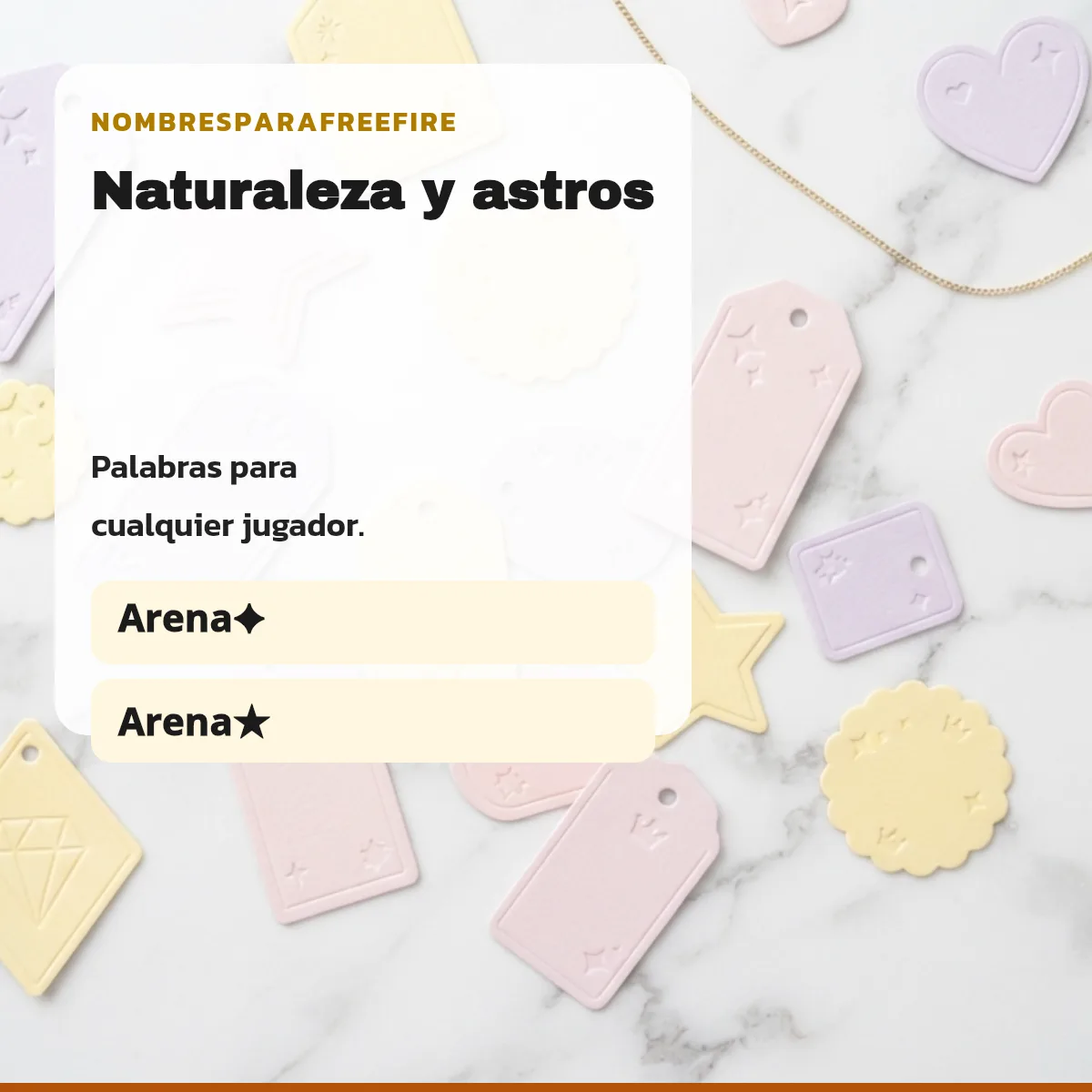 Ejemplos de nicks unisex para Free Fire con número de caracteres