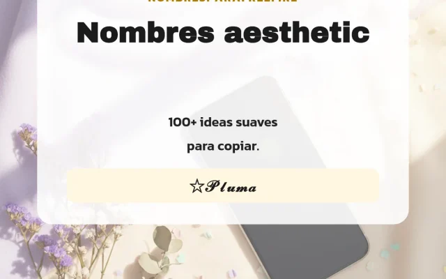 Nombres aesthetic para Free Fire 2026: ideas con símbolos para copiar