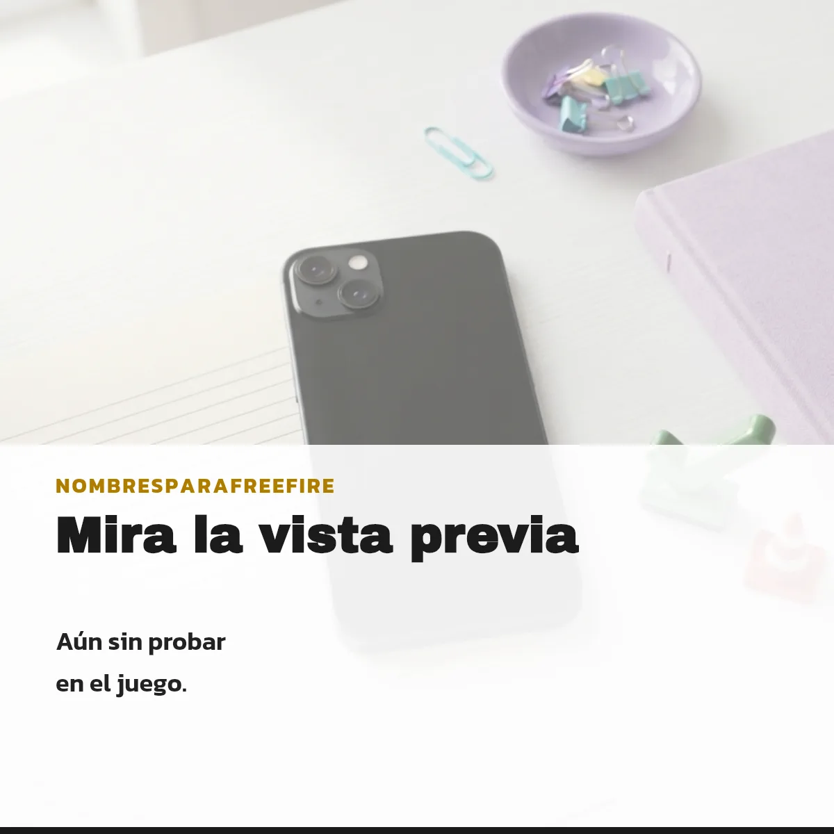 Nombres freestyle cortos con letras separadas por símbolos